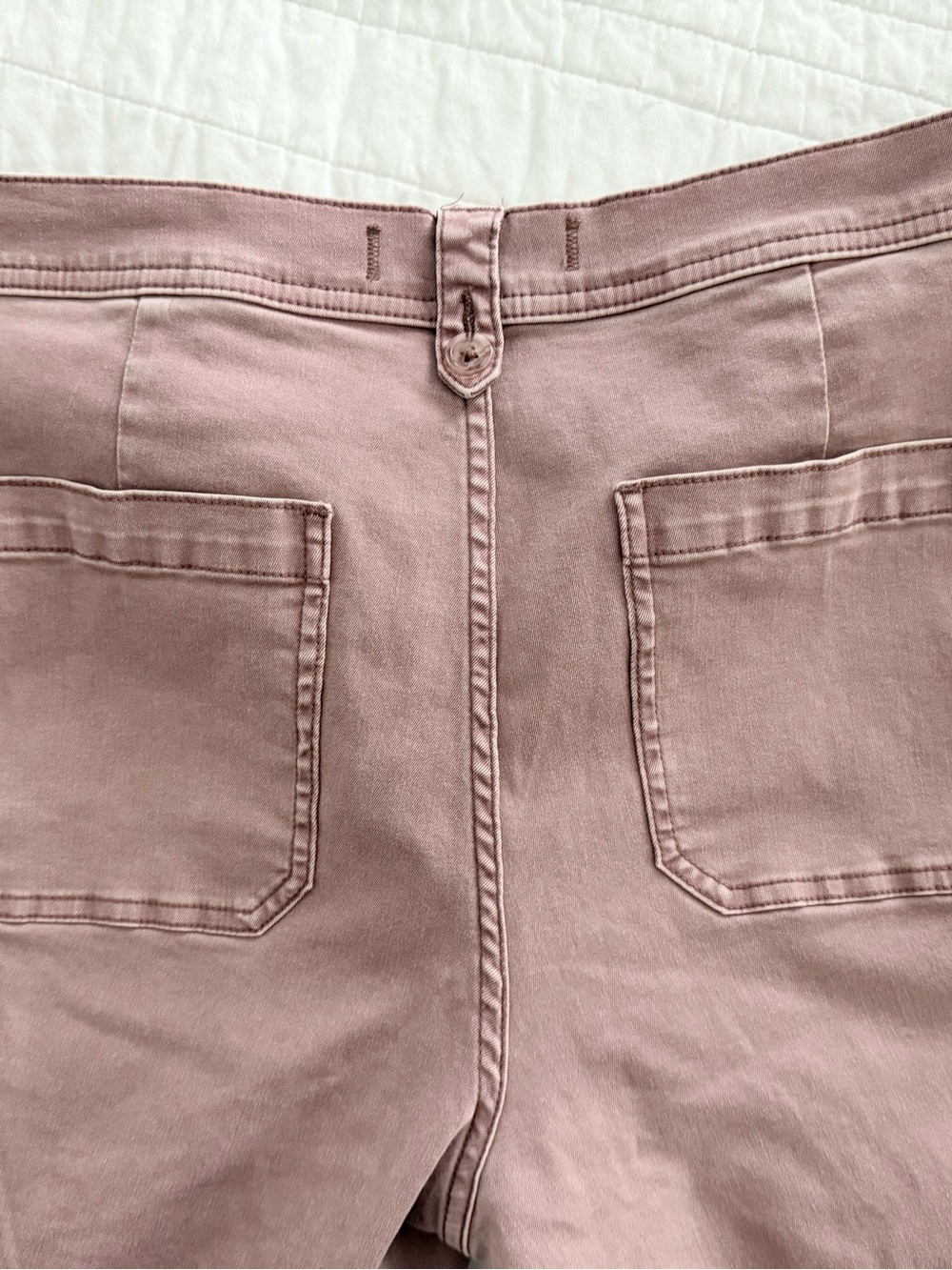 Mauve Pink Lila Ryan Capri Denim Pants Size 8